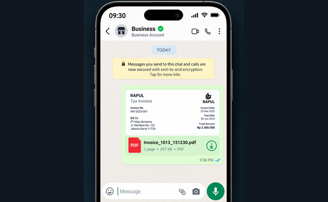 Whatsapp Invoice System & AI Agent